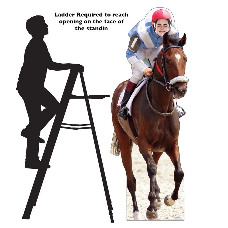 Horse and Jockey Standin