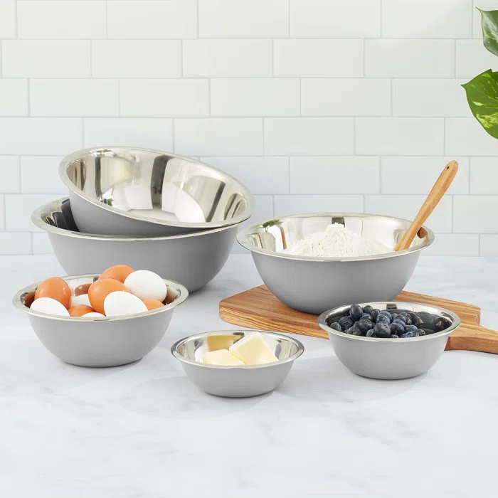 JoyJolt Joyjolt Stainless Steel Mixing Bowl, Set Of 6