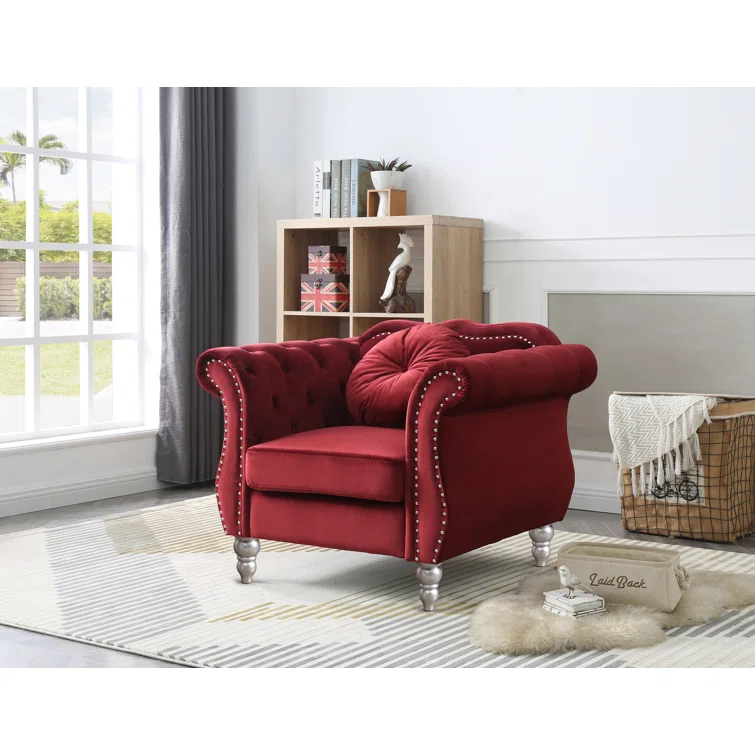 Glory Furniture Hollywood Velvet Armchair