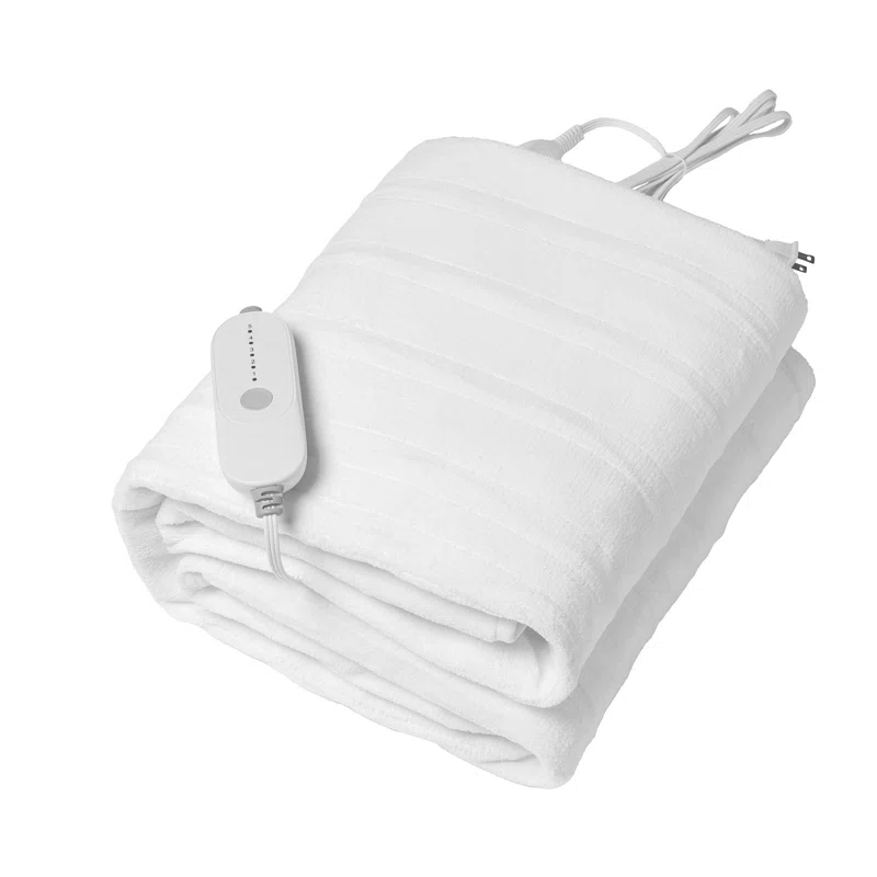 VEVOR Heated Mattress Pad Full Electric Warmer Coral Fleece Auto Off