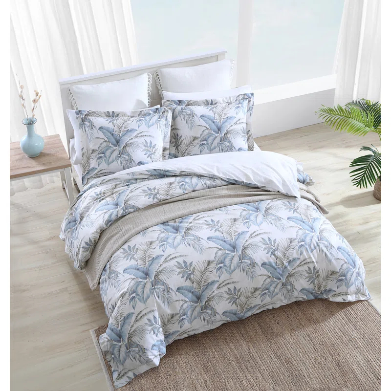 Tommy Bahama Bakers Bluff Blue Cotton Comforter Set