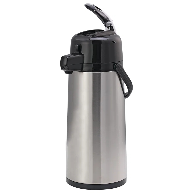 Service Ideas Glass Vacuum Insulated Airpot with Lever Lid