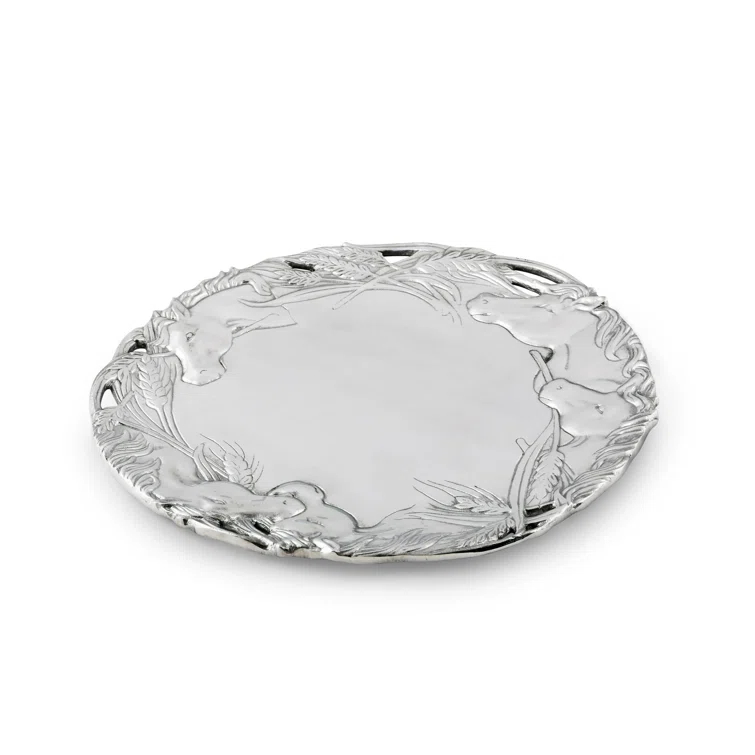 Arthur Court Designs Equestrian Metal Tray