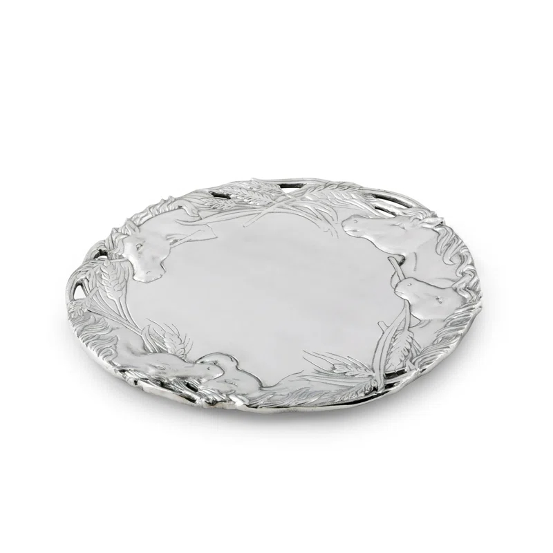 Arthur Court Designs Equestrian Metal Tray