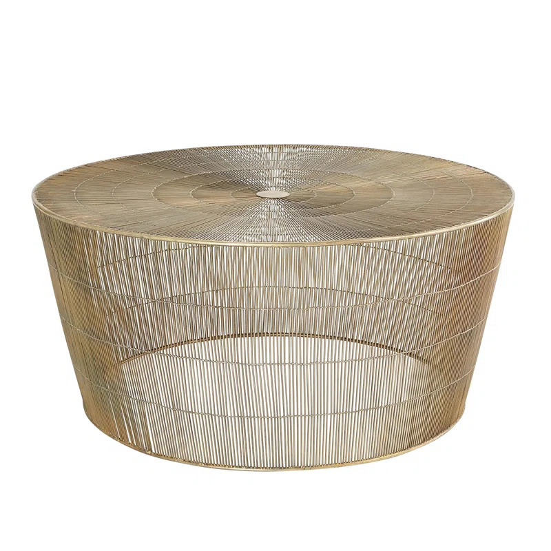 Studio A Home Radiance Coffee Table-Antique Brass