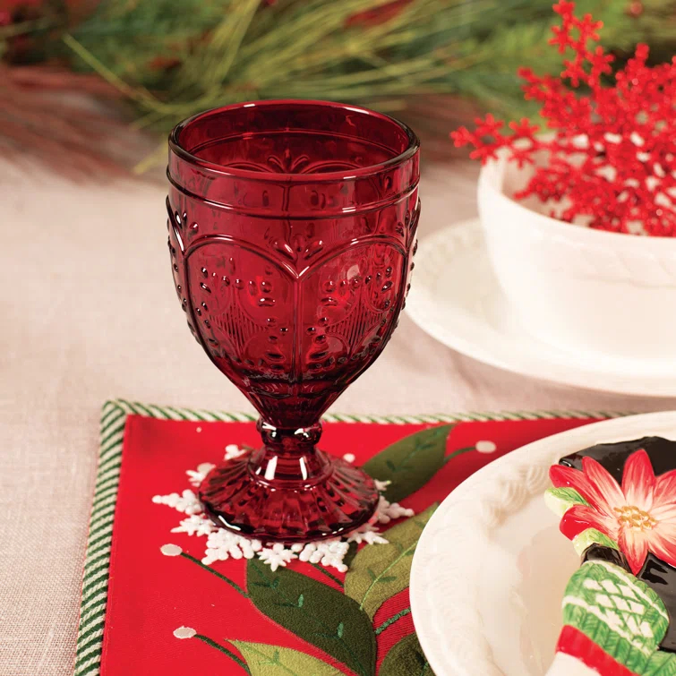 Fitz and Floyd Fitz and Floyd Trestle 12 oz. Water Goblet (Set of 4)