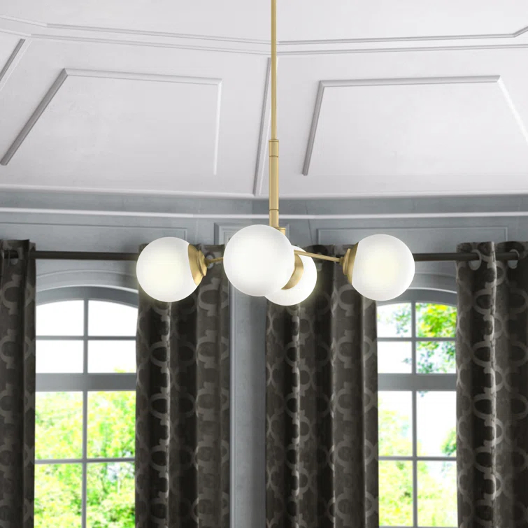 Hunter Fan Hepburn 4 - Light Sputnik Sphere Chandelier