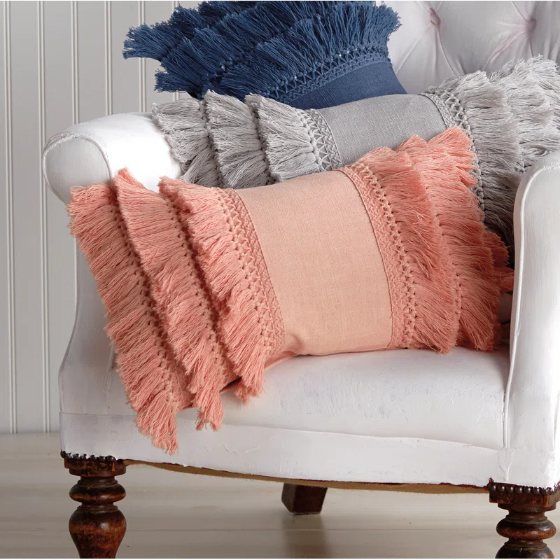 Peri Home  Rectangular Cotton Pillow Cover and Insert & Reviews | Wayfair