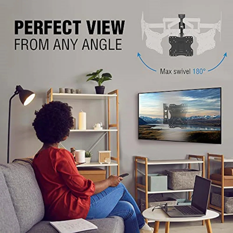 ELG ELG Versatile Full Motion TV Wall Mount with VESA 200x200mm Tilt and Swivel for 15 to 58 inch TVs