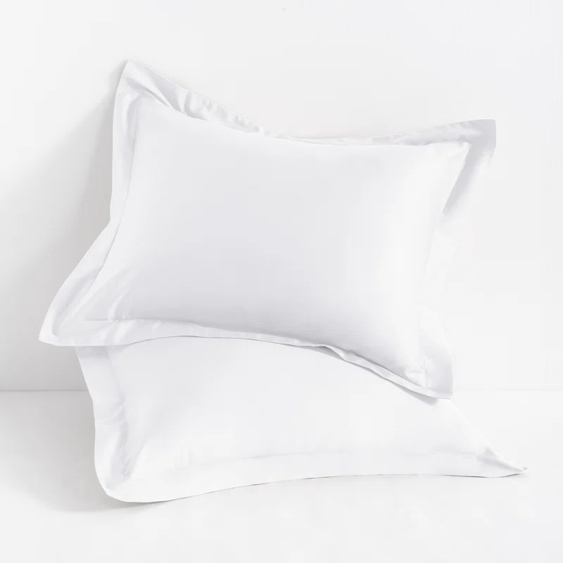 NTBAY Egyptian-Quality Cotton Sham Covers, 500 Thread Count Cotton Sateen Square Pillow Covers - NTBAY (Set of 2)