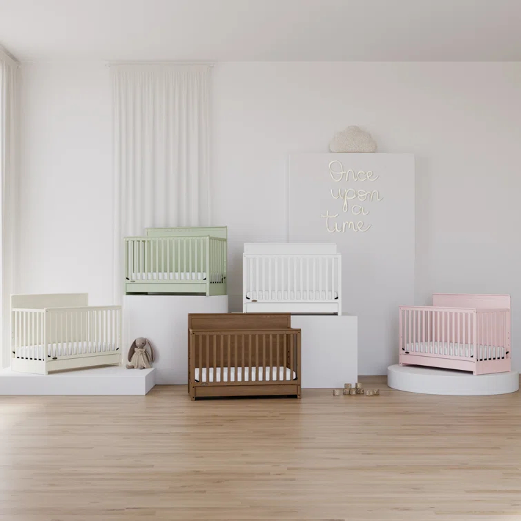 Sasha 5-In-1 Convertible Crib With Drawer