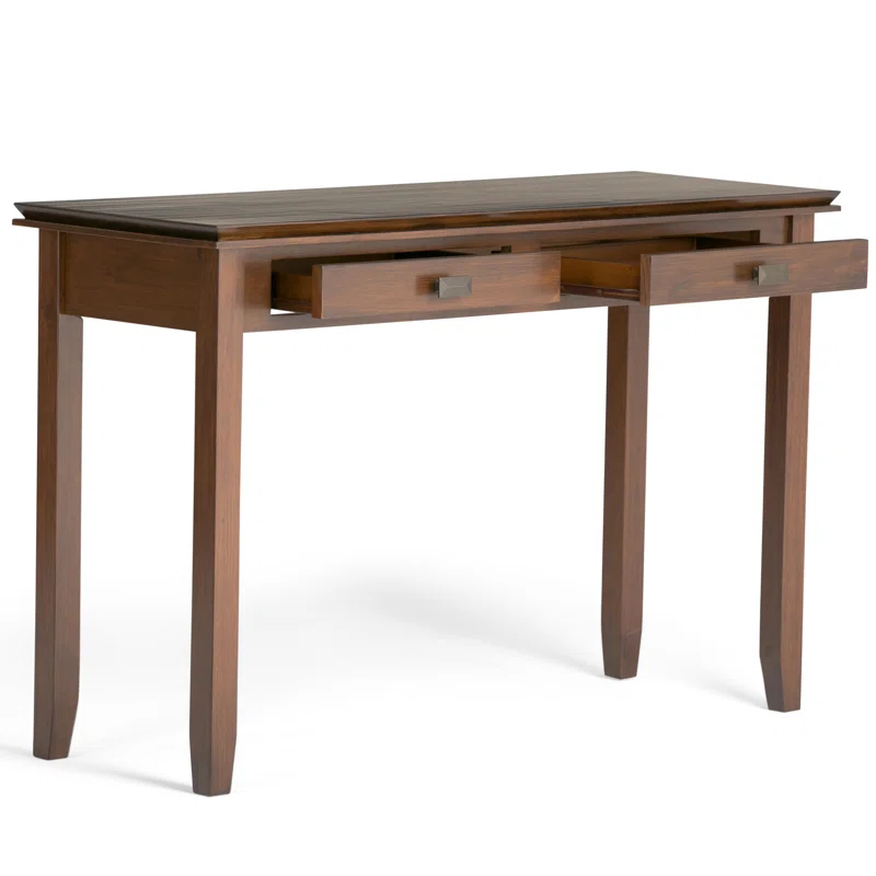 Simpli Home Artisan 46"W Solid Wood Storage Console Table with 2 Storage Drawers