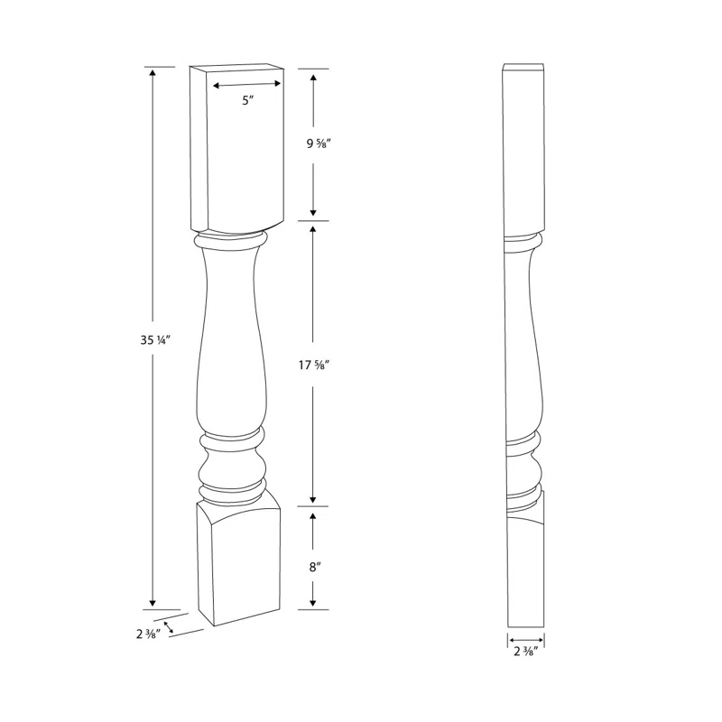 Architectural Products by Outwater L.L.C. Table Leg (Set of 4)