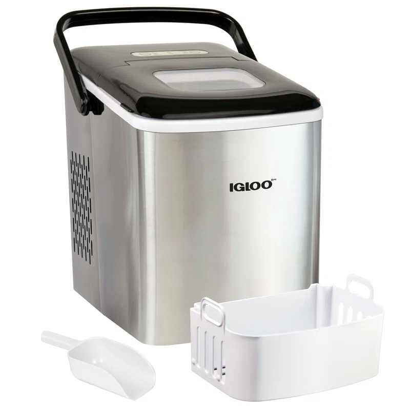Igloo Igloo 26-Pound Automatic Self-Cleaning Portable Countertop Ice Maker Machine With Handle