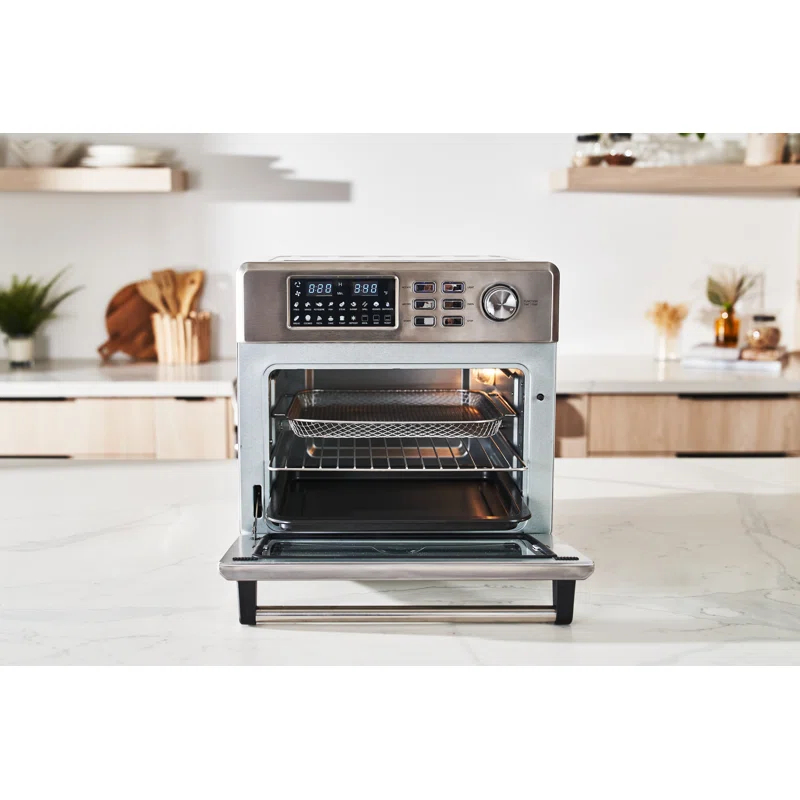 Cuckoo Electronics CUCKOO Air Oven | 18 Preset Modes, 360 Convectional Cooking, Premium Interior & Exterior, All accessories included Black/Stainless Steel CAFO-A2601S