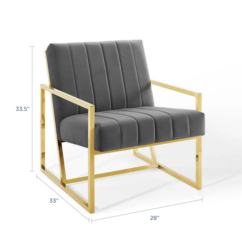 Modway Modway Inspire Channel Tufted Performance Velvet Armchair