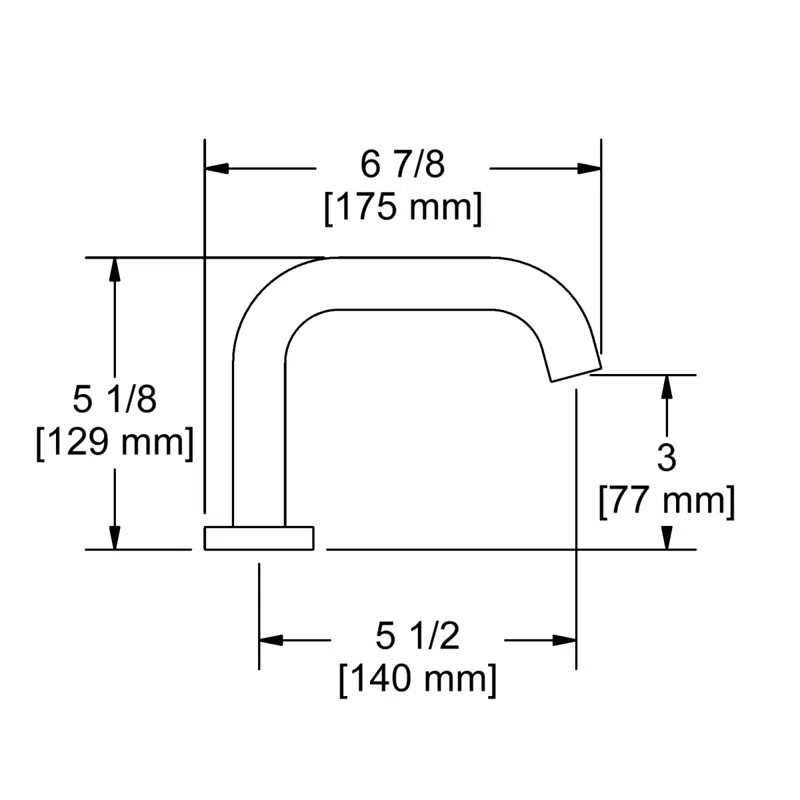 Riu Widespread Lavatory Faucet With U-Spout