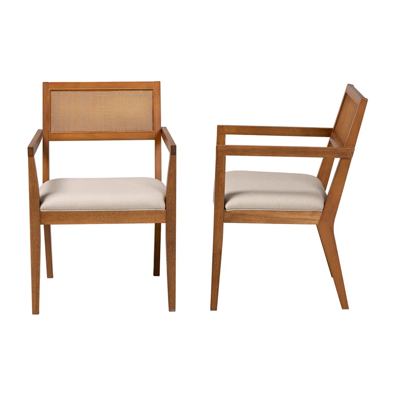 Bayou Breeze Crea Upholstered Armchair (Set of 2)