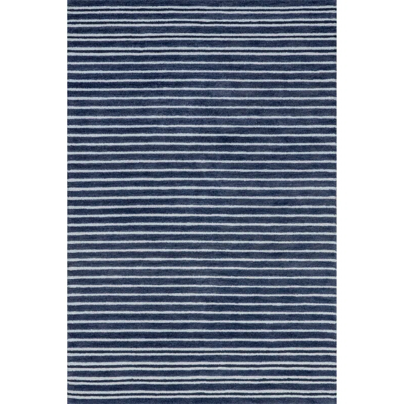 Breakwater Bay Pacific Striped Wool Area Rug