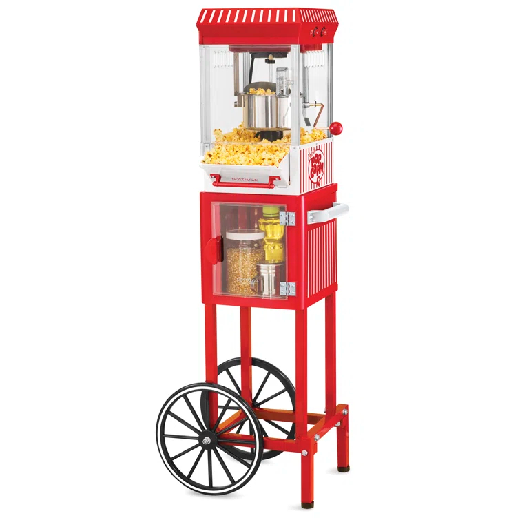 Nostalgia Nostalgia 3 oz. Popcorn Machine with Cart