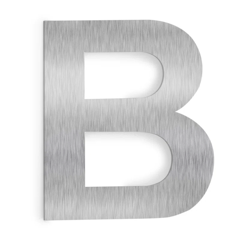 6'' H Stainless Steel House Letter