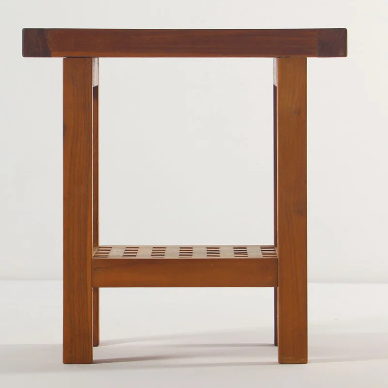 Aqua Teak Grate 12.75'' W Teak Shower Bench