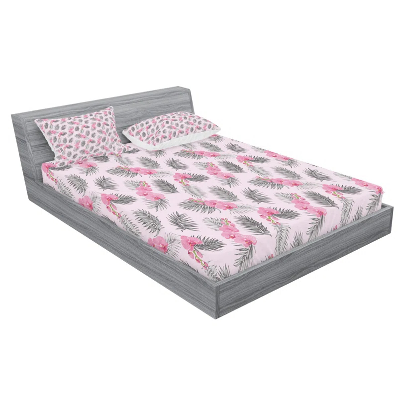 Microfiber Floral Sheet Set