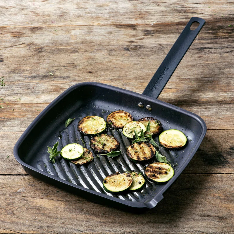 Merten & Storck Pre-Seasoned Carbon Steel Square Grill Pan