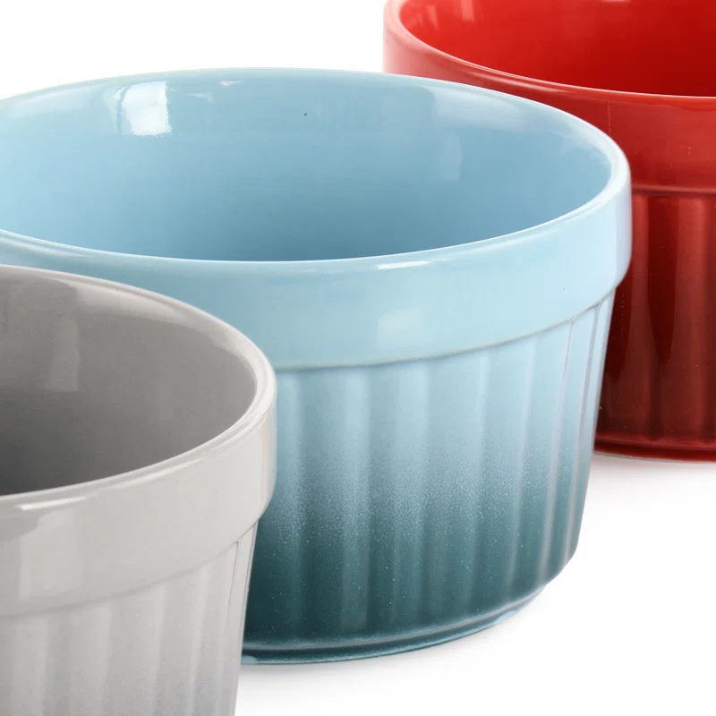 Crock-pot Crock-pot Round Stoneware 6 Piece Ramekin Bakeware Set (Set of 6)