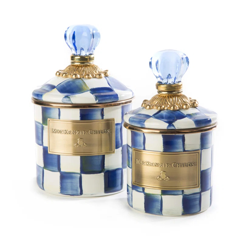 MacKenzie-Childs Royal Check® Canister