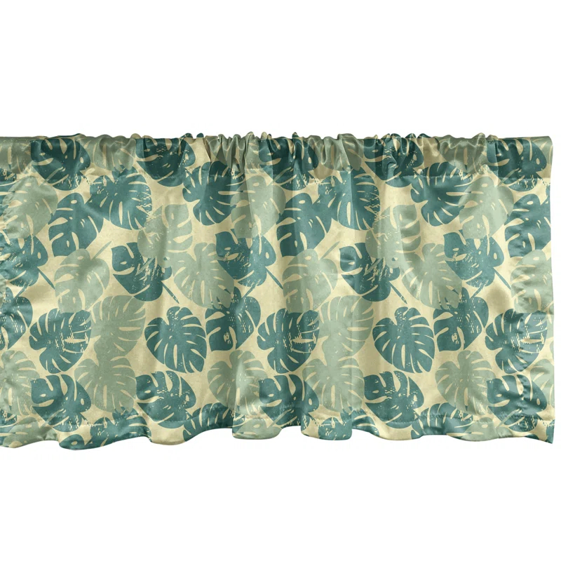 Ambesonne Ambesonne Animal Valance Pack of 2 Horse Pattern Coral and Cream_104736