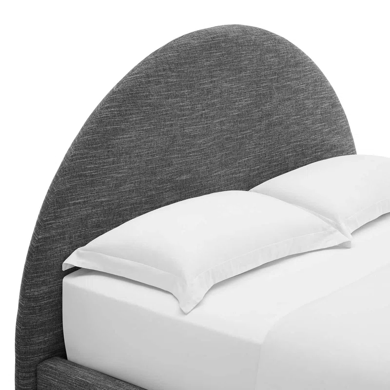 Resort Performance Velvet Arched Round Platform Bed