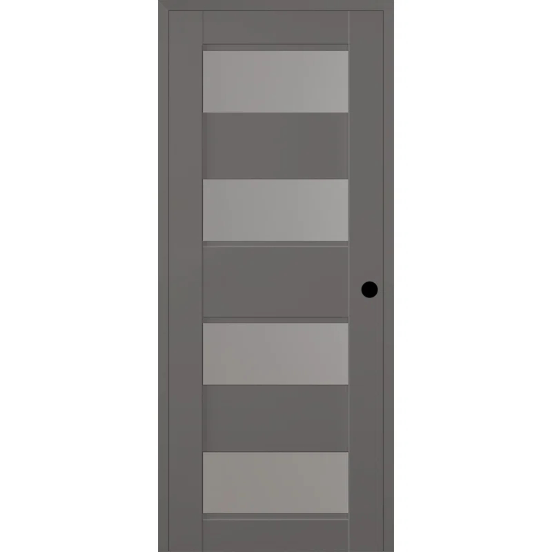 Belldinni Della DIY-FRIENDLY Manufactured Wood and Frosted Glass Single Prehung Standard Door