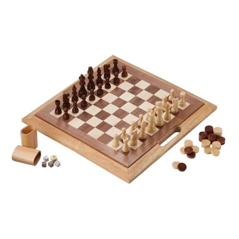 Phantoscope Classics Dutchman 3-In-1 Combo Folding Board Game Set