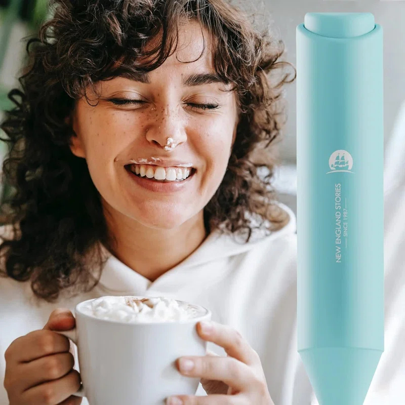 New England Stories Powerful Handheld Milk Frother & Foam Maker – Mini Whisk Drink Mixer For Coffee, Cappuccino, Latte, Matcha, Hot Chocolate (no Stand, Galaxy)