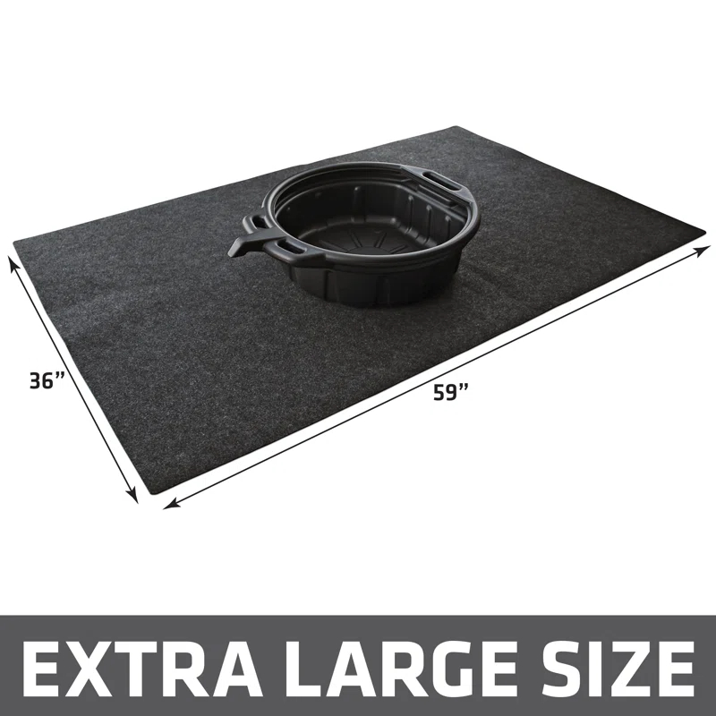 Drymate Oil Spill Mat, Protects Garage Floor, Absorbent, Waterproof, Reusable, Washable