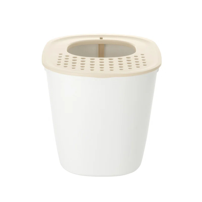 Richell Plastic Enclosed Litter Box with Scoop