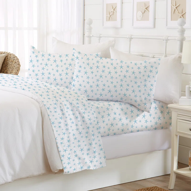 Ultra Soft Coastal Printed Microfiber Sheet Set