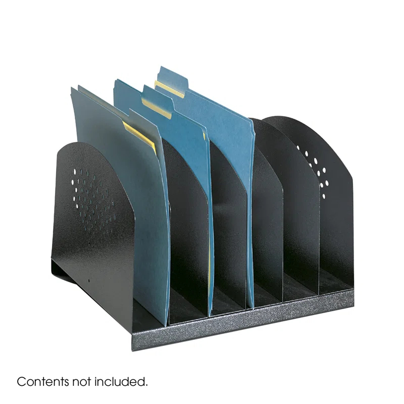 Safco Products Company Six Section Steel Desk Rack