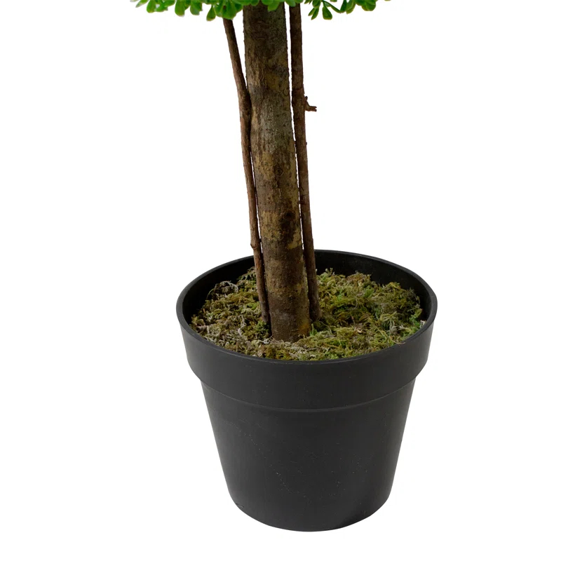 Northlight Seasonal 60" Triple Sphere Artificial Boxwood Topiary Potted Plant