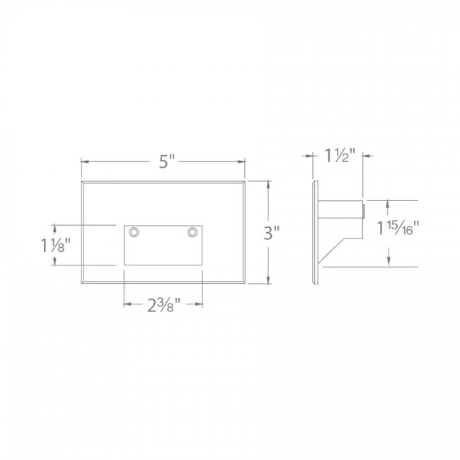 WAC Landscape Lighting Stainless Steel Low Voltage Metal Step Light