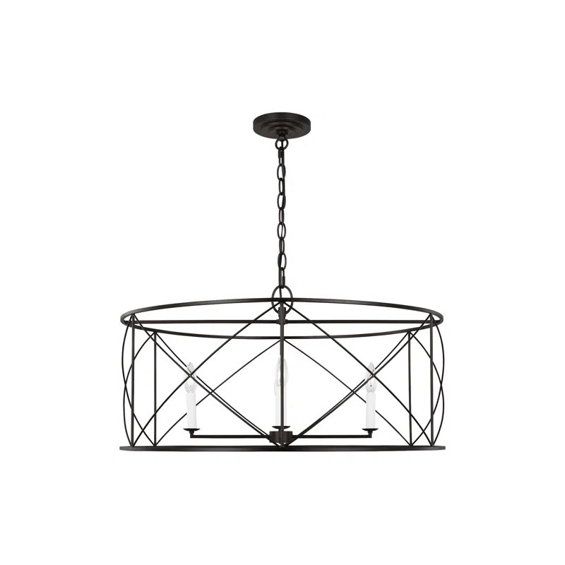 Rosdorf Park Merilou 4 - Light Dimmable Lantern Square / Rectangle Chandelier