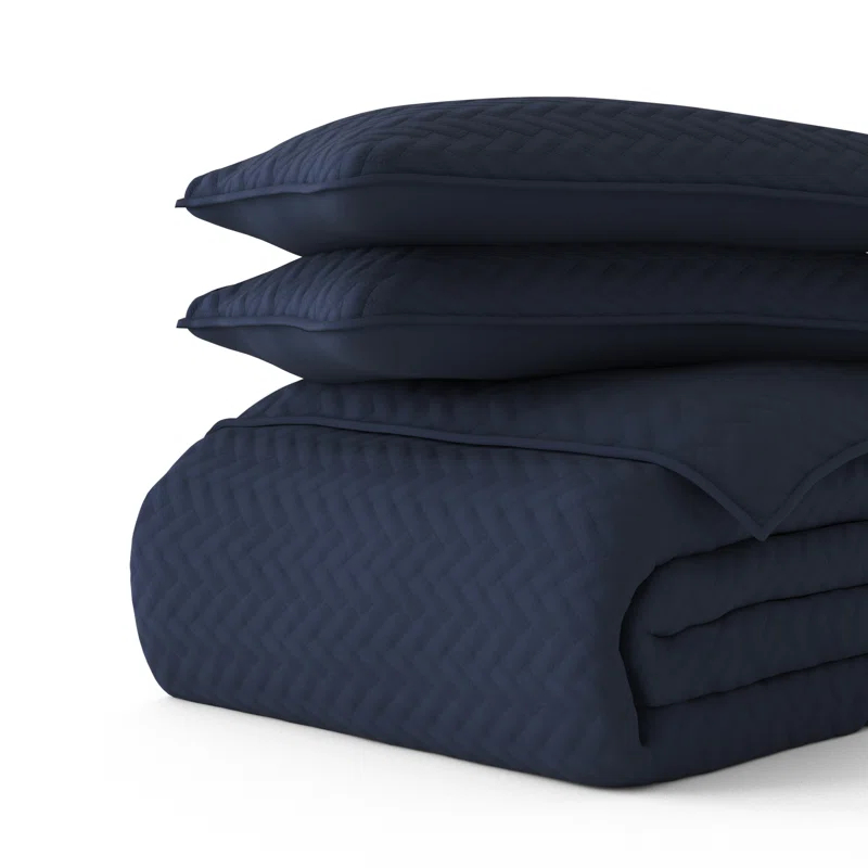 Becky Cameron Antora Microfiber Modern & Contemporary Coverlet / Bedspread Quilt Set