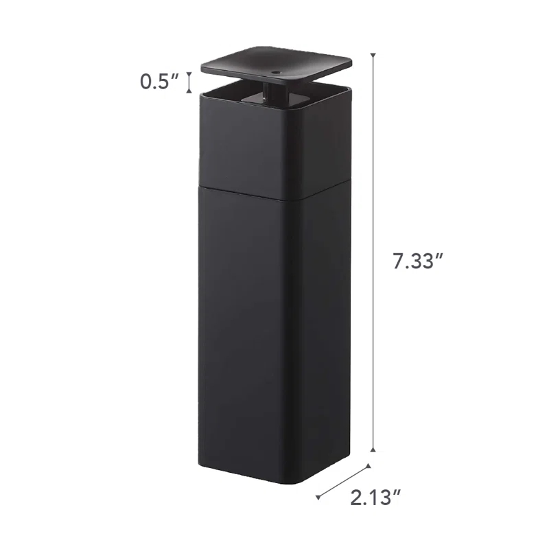 Yamazaki Home One Handed Dispenser, Plastic, 8.5 fluid oz.