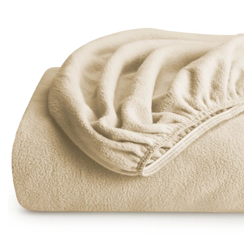 Bare Home Micro Fleece Super Soft Fitted Sheet