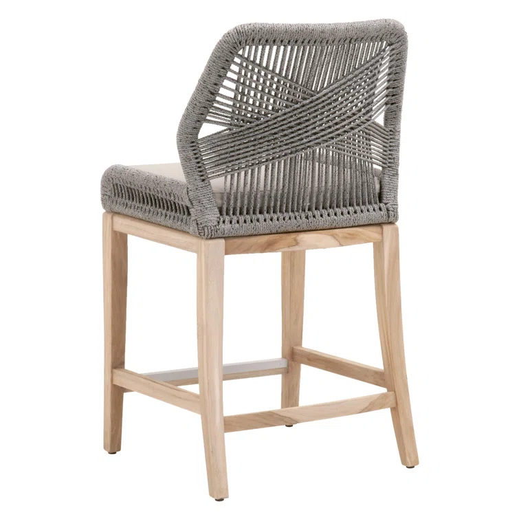 Krisily Loom Outdoor Counter Stool