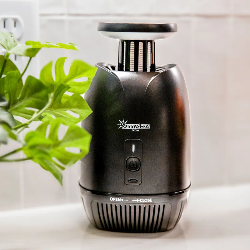 SunnyDaze Decor Tabletop Bug Zapper with Violet Light and Built-In Fan