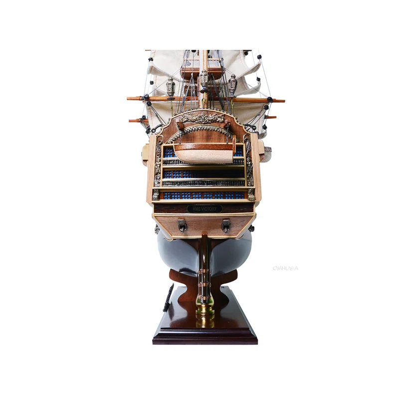 Old Modern Handicrafts HMS Victory Limited Edition Downwind Full Sails Only 100 Units Produced Admiral Line