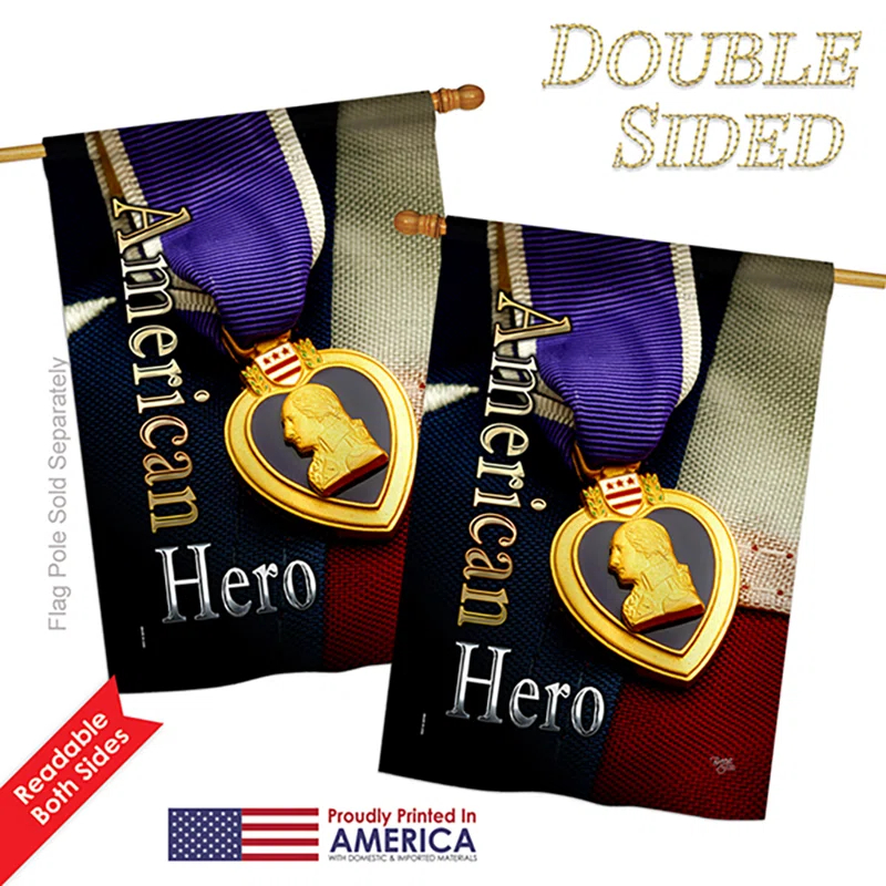 Breeze Decor Double Sided 40'' H x 28'' W Polyester House Flag