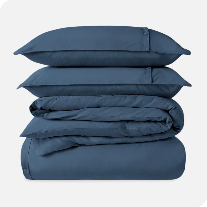 Bare Home Modern & Contemporary Organic Percale Duvet Cover Set